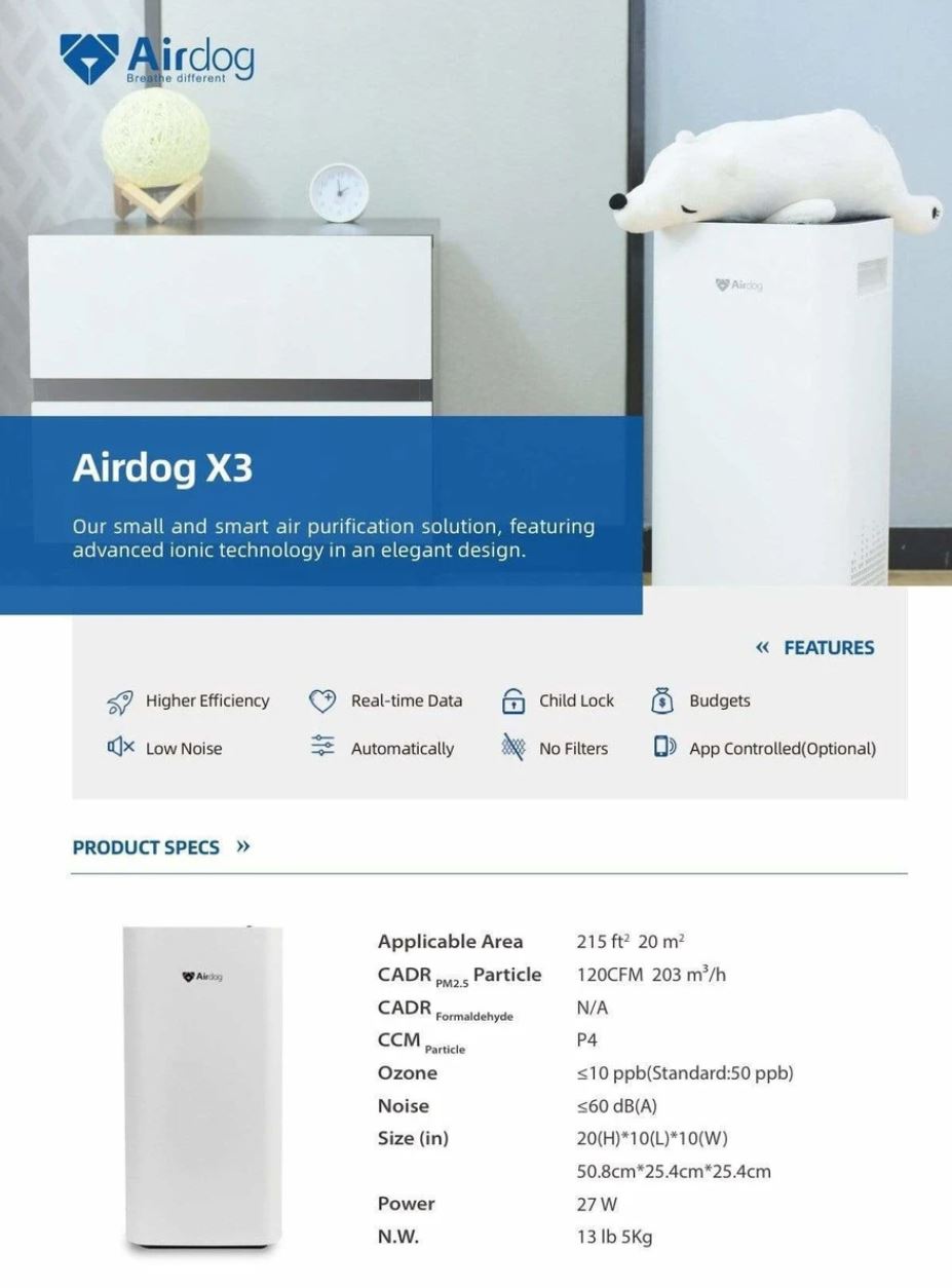 Airdog X3 Air Purifier